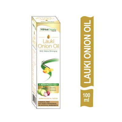 Herbal Canada Lauki Onion Hair Oil 100 ml - Hair Oils