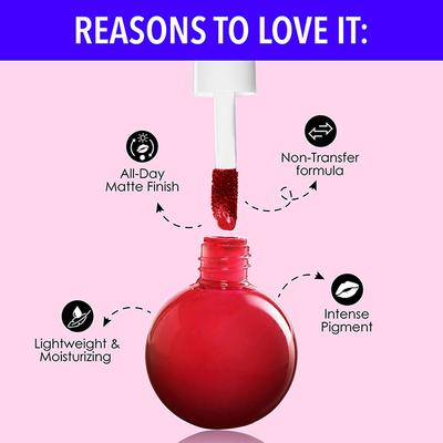 Blue Heaven Candy Crush Non-Transfer Lip Color 10ml Each - Bubblegum Bliss 30ml 1's - Liquid Lipsticks