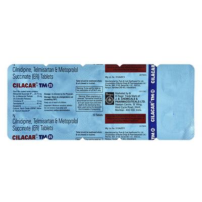 CILACAR TM 25 Tablet 10's - Hypertension-Ana