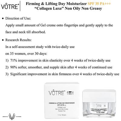 Votre Firming & Lifting Collagen Luxe SPF 35 PA++ Day Moisturiser 50 gm - Face Moisturizers