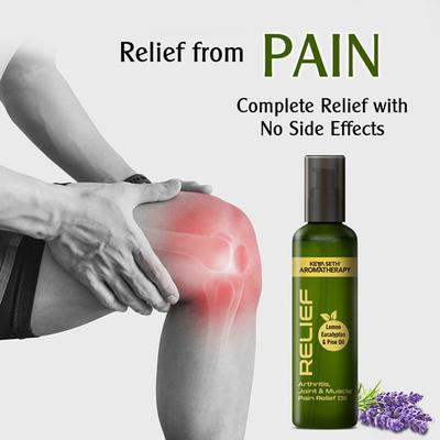 Keya Seth Aromatherapy Relief Oil- Arthritis, Joint & Muscle Pain Relief Oil 120 ml - Essential Oils