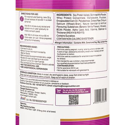 PentaSure HP 100% Whey Protein Powder- Banana & Vanilla Flavour 400 g - Whey Proteins