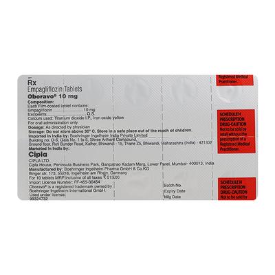 OBORAVO 10 Tablet 10's - Diabetes-Ant