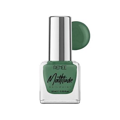 RENEE Mattitude Nail Paint - Moss Green 10 ml - Nail Polish