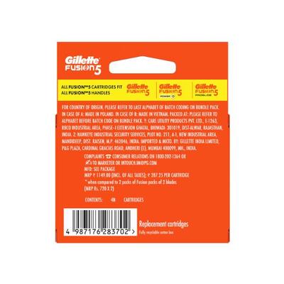 Gillette Fusion 5 Cartridges 4's - Razors & Cartridges