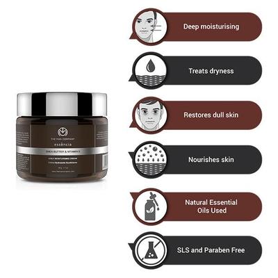 The Man Company Daily Moisturising Cream - Shea Butter & Vitamin E 50 gm - Lotions & Creams