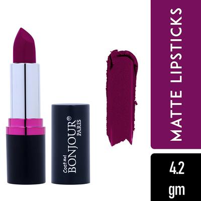 Bonjour Paris Silk Matte Lipstick-Mauve 4.2 gm - Lipsticks