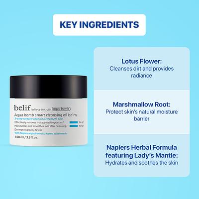 Belif Aqua Bomb Smart Cleansing Oil Balm 100 ml - Make Up Removers
