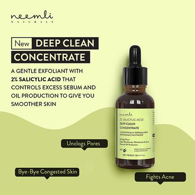 Neemli Naturals Glycolic & Salicylic Acid Serum 30 ml - Face Gels