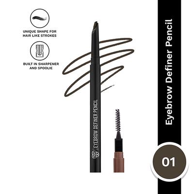 Pac Eyebrow Definer Pencil (01) 0.25 gm - Eyebrow Pencils & Enhancers