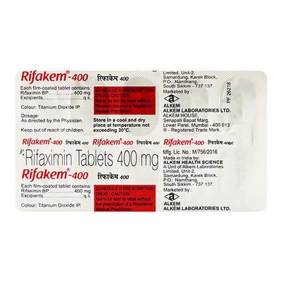 Rifakem 400mg Tablet 10'S - Bacterial Infections-OAB