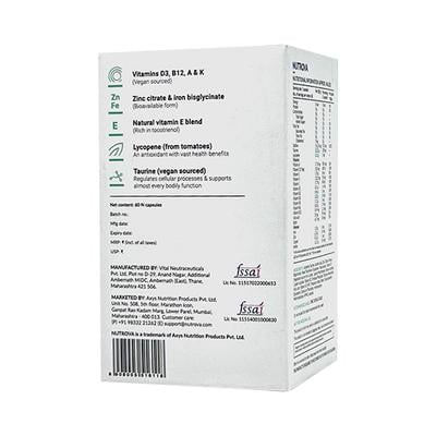 NUTROVA DAILY MULTIVITAMIN VEG Capsule 60's - Supplements-Vam