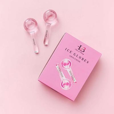 House of Beauty Ice Globe-Pink-Puffy Eyes, Face Lifting, Digital Eyes Stress Reduction (1Pair) 1's - Massagers