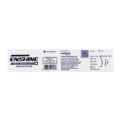 ENSHINE INSTA SENSITIVITY REPAIR PLUS Tooth Paste 50gm - Oral Care - P-Mou