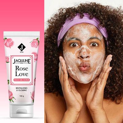 Jaquline USA Rose Love Face Gel Scrub 100 gm - Face Scrubs