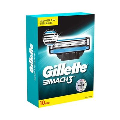 Gillette Mach3 Cartridges 10's - Razors & Cartridges