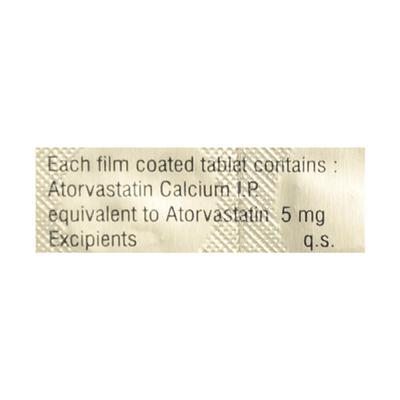 Atorin 5mg Tablet 10'S - High Cholesterol-Dys