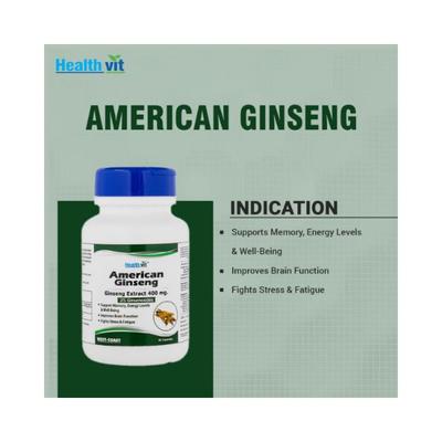 Healthvit American Ginseng Extract Capsules 60's - General Health