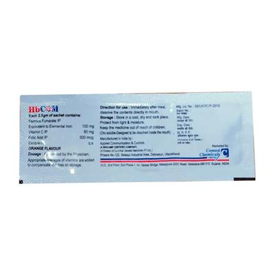 HBCOM ORANGE FLAVOUR Sachet 2gm - Supplements-Vam