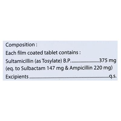 SULTAZIDE 375mg Tablet 10's - Bacterial Infections-Pen