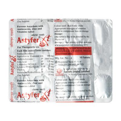 ASTYFER XT Tablet 15's - Iron Supplement/Anaemia-Vma