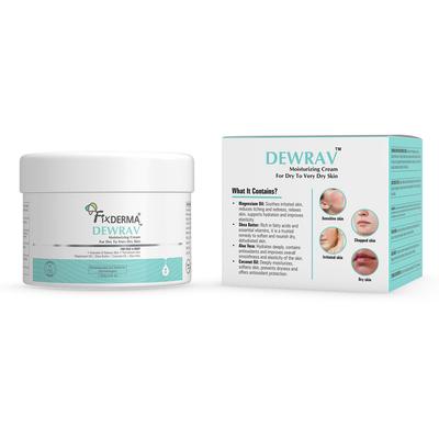 Fixderma Dewrav Moisturizing Cream for Face & Body Deeply Hydrates Dry to Very Dry Skin (250 g) - Face Moisturizers
