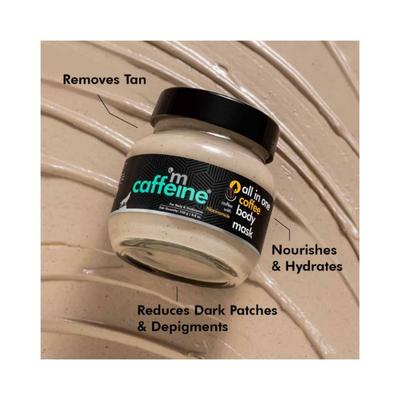 Mcaffeine Detan & Hydrate Complete Body Care Routine Coffee Body Scrub, Body Mask & Body Serum 240gm 1's - Scrubs & Exfoliants