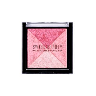 Swiss Beauty Baked Blusher & Highlighter - (Shade-3) 7 gm - Blushes