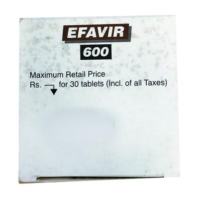 Efavir 600mg Tablet 30'S - Viral infections-Ant