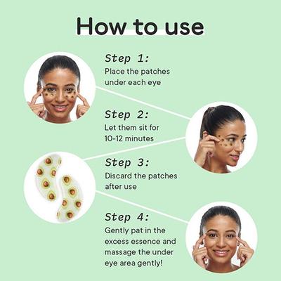 Quench Botanics Vitamin E Under Eye Patches with Avocado 1's - Eye Masks