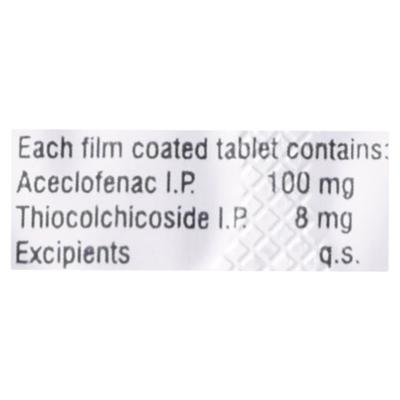 ZIX MR 8mg Tablet 10'S - Muscle Cramps/Spasticity-Mus
