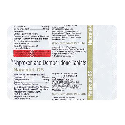 NAPROLET DS Tablet 10's - Pain relief-Nsa