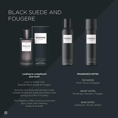 BESPOKE London Black Suede and Fougere Body Spray 150 ml - Men Deodorants/Roll-Ons