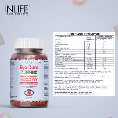 Inlife Eye Care Gummies - Strawberry Mix 30's - Vital Health