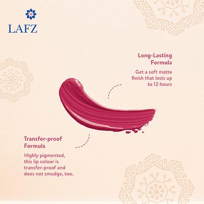 Lafz Transfer Proof & Smudge Proof Velvet Matte Lip Colour, Fuchsia Flare 5.5 ml - Liquid Lipsticks