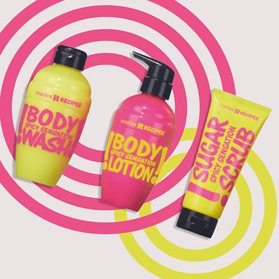 MADES Recipes Spicy Sensation Body Sugar Scrub 250 gm - Scrubs & Exfoliants