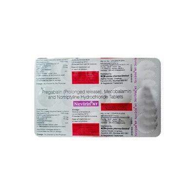 NEVIRIN NT Tablet 15's - Neuropathic Pain-Dru