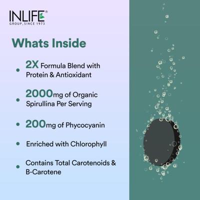Inlife Spirulina 2000 mg Tablets 60's - Vital Health