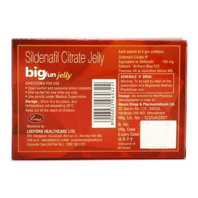 Bigfun Mint Cool Flavour Jelly 5gm - Impotence/Erectile Dysfunction (Ed)