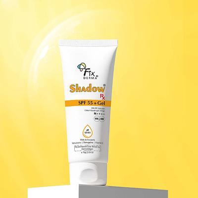 Fixderma Shadow RX Sunscreen SPF 55+ Gel Sunscreen For Oily Skin 75 gm - Body Sunscreen