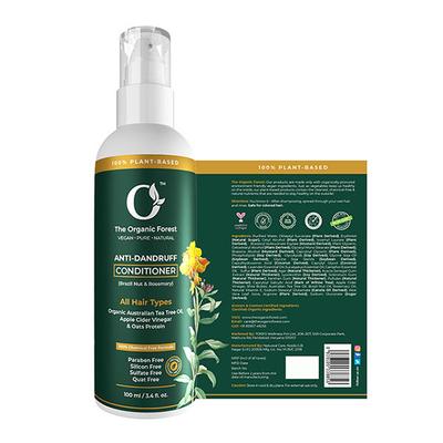 Organic Forest 100% Chemical Free Anti Dandruff Conditioner for Men & Women 100 ml - Conditioners