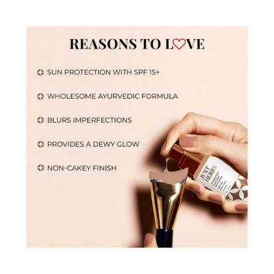 Just Herbs Hyndrating Skin Tint Bb Cream Foundation For Pores, Blemish & Skin Tone, Mocha 40ml - Foundation