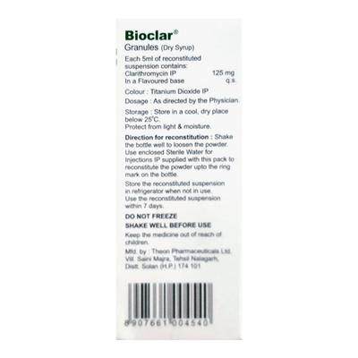 Bioclar Banana Flavour Dry Syrup 30ml - Bacterial Infections-Mac