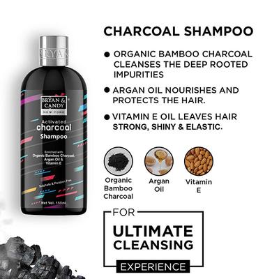 Bryan & Candy Charcoal Kit for Men & Women 550ml 5's - Creams/Oils/Lotions