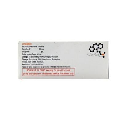 Bacloren 10mg Tablet 10'S - Muscle Cramps/Spasticity-Mus