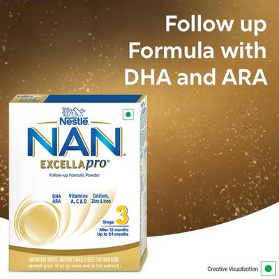 Nestle NAN Excellapro 3 (After 12 Months) Follow Up Formula Powder 400 gm - Baby And Infant Supplements