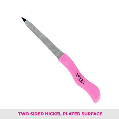 Vega Hot Pink-Nail File, Pink 2's - Nail Care