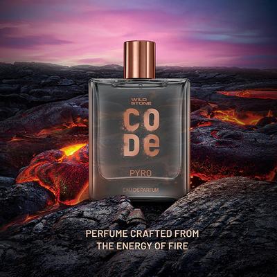 Wild Stone Code Pyro Eau De Parfum for Men, Bold, Intense & Vibrant Fragrance, Luxury Men Perfume 100 ml - Men Perfumes (Edt/Edp)