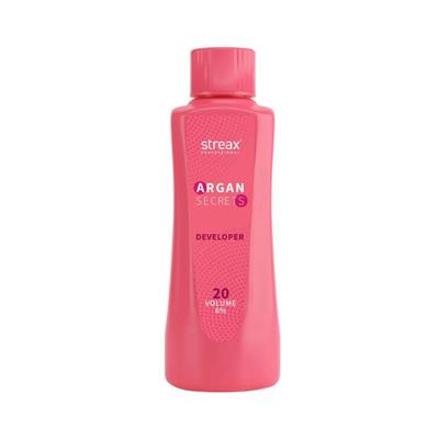 Streax Professional 20 Volume 6 % Developer for Argan Secret Colour 250ml - Crème