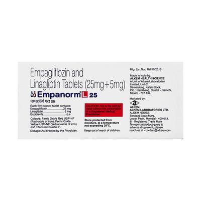 EMPANORM L 25 Tablet 10's - Diabetes-Ant